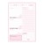 Carpe Diem Daily Planner Pad Ballerina Pink